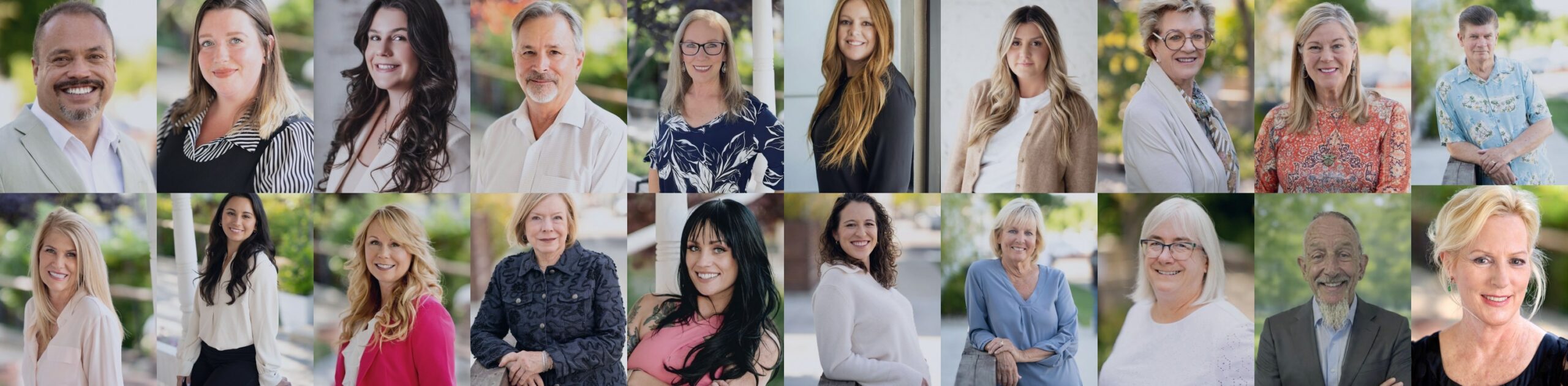 Country Real Estate agent team collage